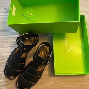 Sam Edelman Black Fisherman Sandals